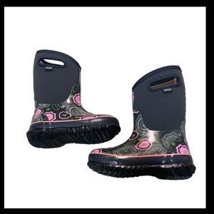 GIRLS BOGS FLOWER BOOTS